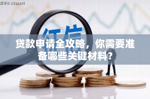 田林贷款申请全攻略，你需要准备哪些关键材料？