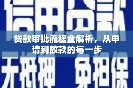 田林贷款审批流程全解析，从申请到放款的每一步