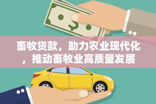 田林畜牧贷款，助力农业现代化，推动畜牧业高质量发展