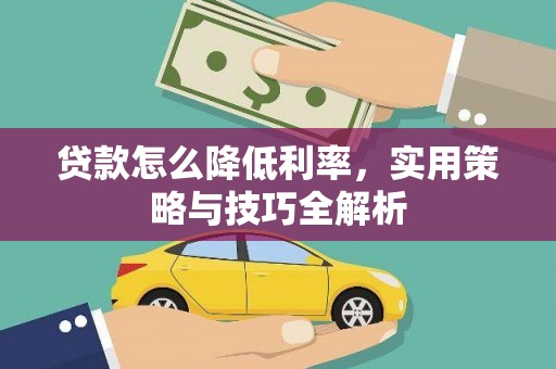 田林贷款怎么降低利率，实用策略与技巧全解析