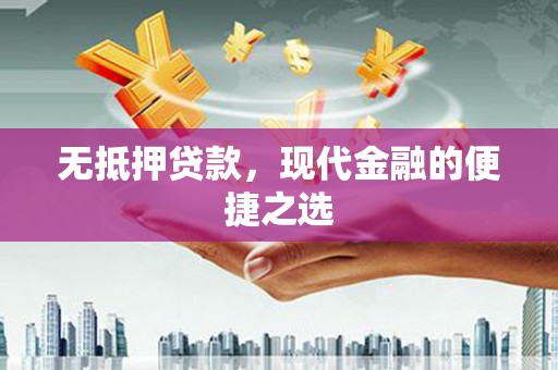 田林无抵押贷款，现代金融的便捷之选