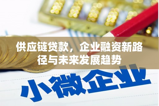 田林供应链贷款，企业融资新路径与未来发展趋势