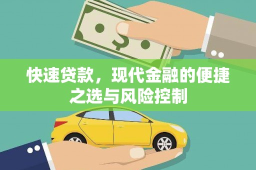 田林快速贷款，现代金融的便捷之选与风险控制