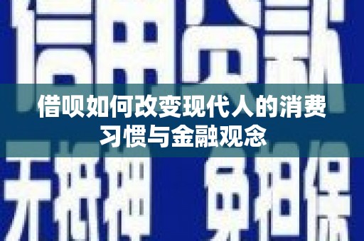 田林借呗如何改变现代人的消费习惯与金融观念