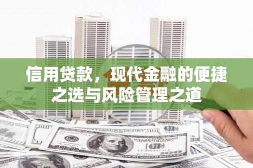 田林信用贷款，现代金融的便捷之选与风险管理之道