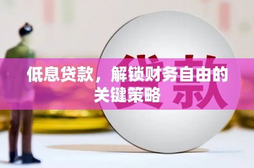 田林低息贷款，解锁财务自由的关键策略