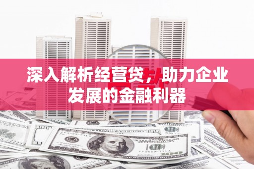 田林深入解析经营贷，助力企业发展的金融利器