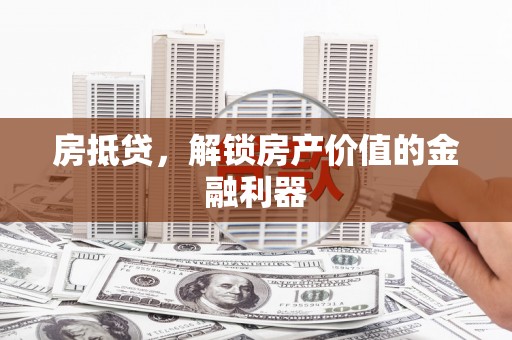 田林房抵贷，解锁房产价值的金融利器