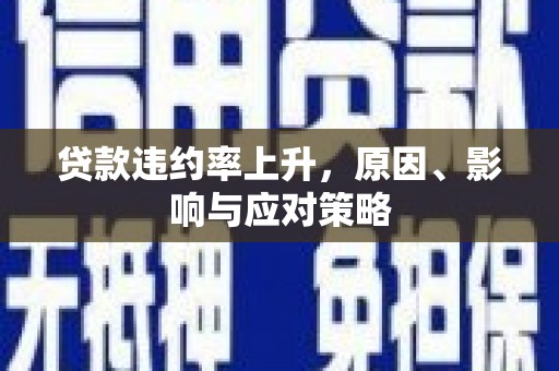 田林贷款违约率上升，原因、影响与应对策略