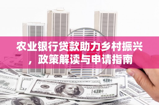 田林农业银行贷款助力乡村振兴，政策解读与申请指南