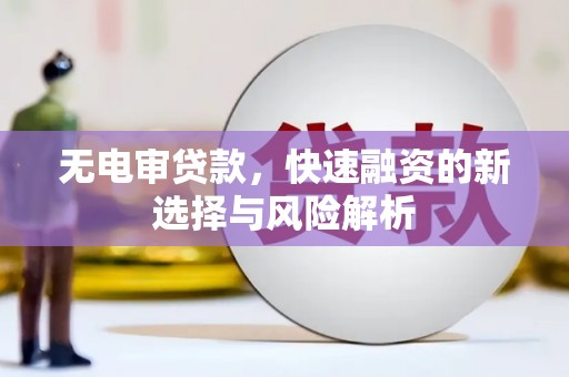 田林无电审贷款，快速融资的新选择与风险解析