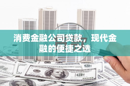 田林消费金融公司贷款，现代金融的便捷之选