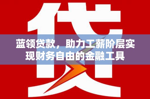 田林蓝领贷款，助力工薪阶层实现财务自由的金融工具