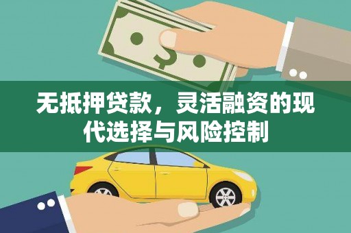 田林无抵押贷款，灵活融资的现代选择与风险控制