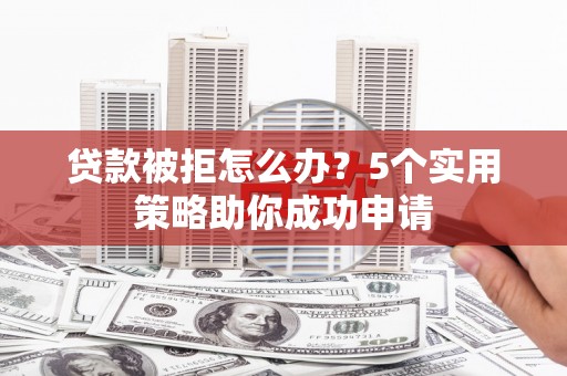 田林贷款被拒怎么办？5个实用策略助你成功申请