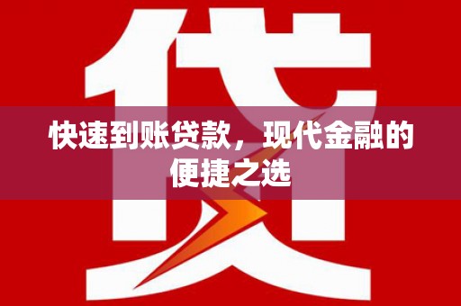 田林快速到账贷款，现代金融的便捷之选