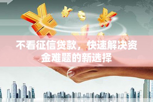 田林不看征信贷款，快速解决资金难题的新选择