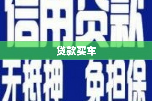 田林贷款买车