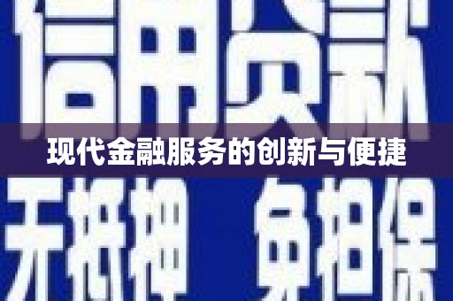 田林现代金融服务的创新与便捷
