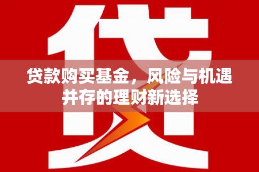 田林贷款购买基金，风险与机遇并存的理财新选择