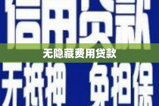 田林无隐藏费用贷款