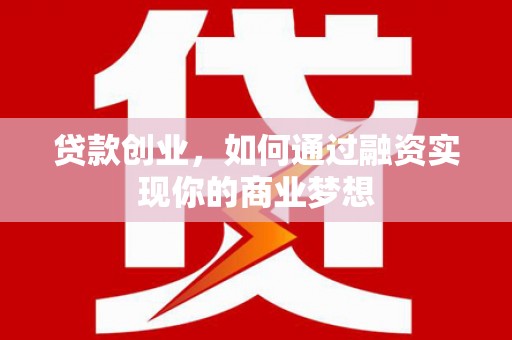 田林贷款创业，如何通过融资实现你的商业梦想