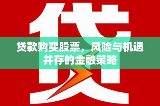 田林贷款购买股票，风险与机遇并存的金融策略