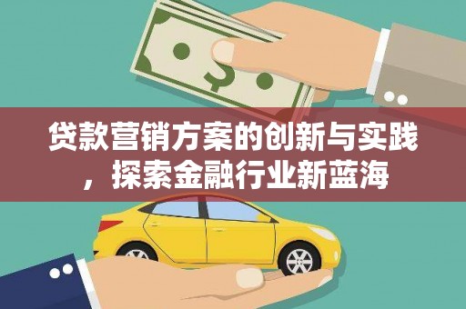 田林贷款营销方案的创新与实践，探索金融行业新蓝海