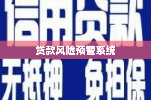 田林贷款风险预警系统