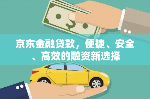 田林京东金融贷款，便捷、安全、高效的融资新选择